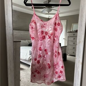 Secret Treasures Pink Floral Chemise